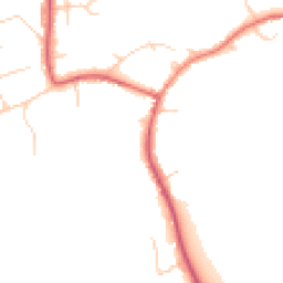 Daytime road noise heatmap for TW19 5BS
