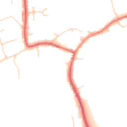 Daytime road noise heatmap for TW19 5BX