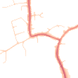 Daytime road noise heatmap for TW19 5DG