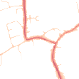 Daytime road noise heatmap for TW19 5DH