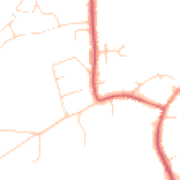 Daytime road noise heatmap for TW19 5DL