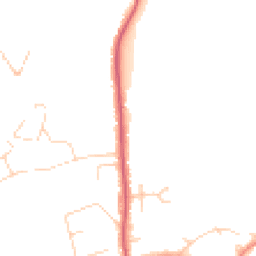 Daytime road noise heatmap for TW19 5EP