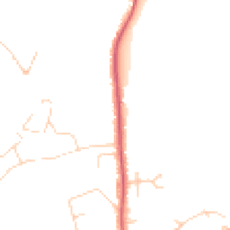 Daytime road noise heatmap for TW19 5ER