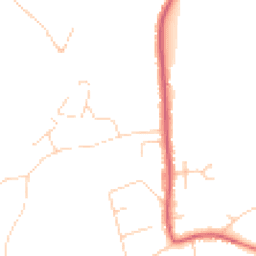 Daytime road noise heatmap for TW19 5EW