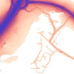 Daytime road noise heatmap for TW19 6AD
