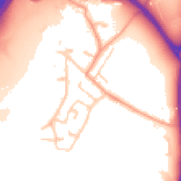 Daytime road noise heatmap for TW19 6AL