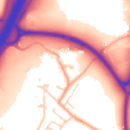 Daytime road noise heatmap for TW19 6BQ