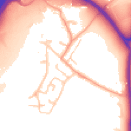 Daytime road noise heatmap for TW19 6BU