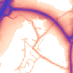 Daytime road noise heatmap for TW19 6DA