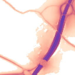 Night-time road noise heatmap for TW19 6HG