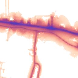 Daytime road noise heatmap for TW19 7BG