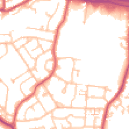 Daytime road noise heatmap for TW19 7ET