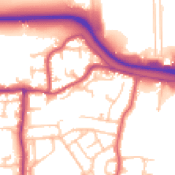 Daytime road noise heatmap for TW19 7HD