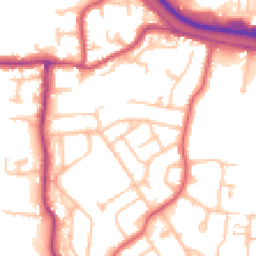 Daytime road noise heatmap for TW19 7HP
