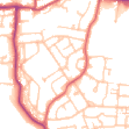 Daytime road noise heatmap for TW19 7HQ