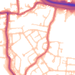 Daytime road noise heatmap for TW19 7HW