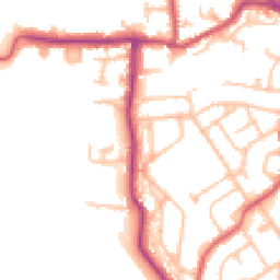 Daytime road noise heatmap for TW19 7NQ