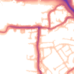 Daytime road noise heatmap for TW19 7PP