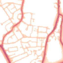 Daytime road noise heatmap for TW19 7TD