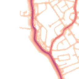Daytime road noise heatmap for TW19 7UE