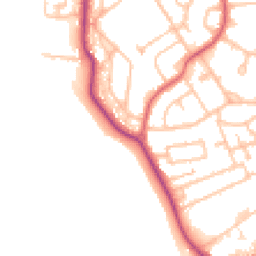 Daytime road noise heatmap for TW19 7UL