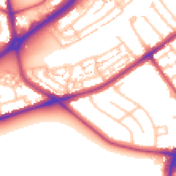 Daytime road noise heatmap for TW2 5AS