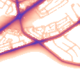 Daytime road noise heatmap for TW2 5AT