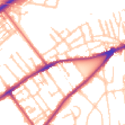 Daytime road noise heatmap for TW2 5BG