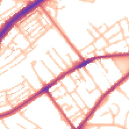 Daytime road noise heatmap for TW2 5BX