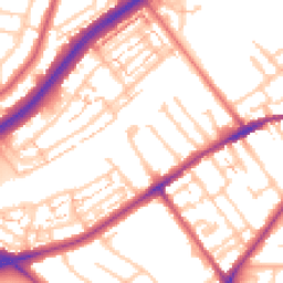 Daytime road noise heatmap for TW2 5DH