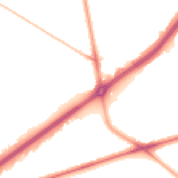 Night-time road noise heatmap for TW2 6DF