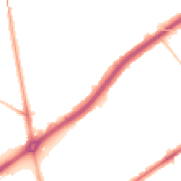 Night-time road noise heatmap for TW2 6JR