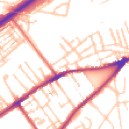 Daytime road noise heatmap for TW2 6NY