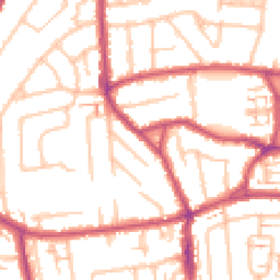 Daytime road noise heatmap for TW2 7HA