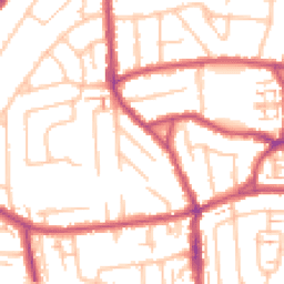 Daytime road noise heatmap for TW2 7HQ
