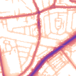 Daytime road noise heatmap for TW2 7LL