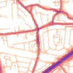 Daytime road noise heatmap for TW2 7LT