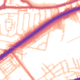 Daytime road noise heatmap for TW2 7PS