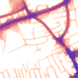 Daytime road noise heatmap for TW2 7SA