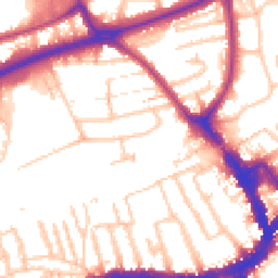Daytime road noise heatmap for TW2 7SB