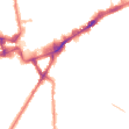 Night-time road noise heatmap for TW3 1AE