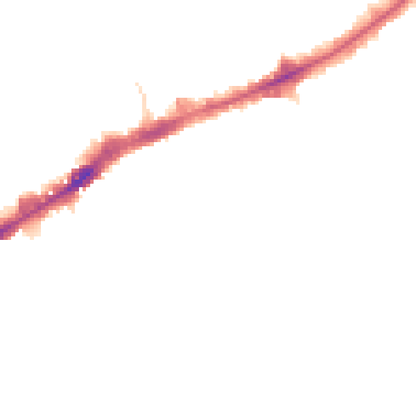 Night-time road noise heatmap for TW3 1AQ