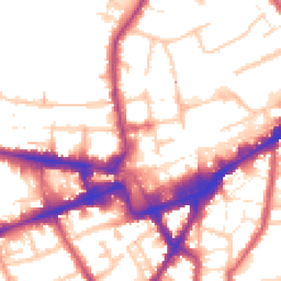 Daytime road noise heatmap for TW3 1AR