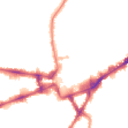 Night-time road noise heatmap for TW3 1AR