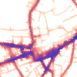 Daytime road noise heatmap for TW3 1AS