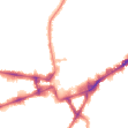 Night-time road noise heatmap for TW3 1AS