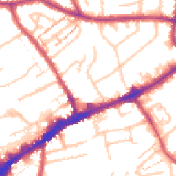 Daytime road noise heatmap for TW3 1BG