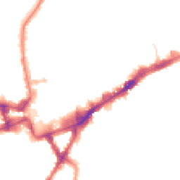 Night-time road noise heatmap for TW3 1BQ