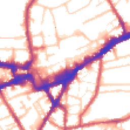 Daytime road noise heatmap for TW3 1DH