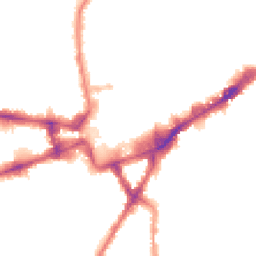 Night-time road noise heatmap for TW3 1EA